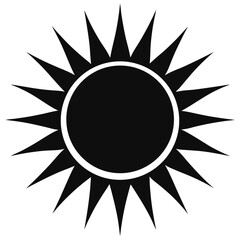 sun icon vector illustration