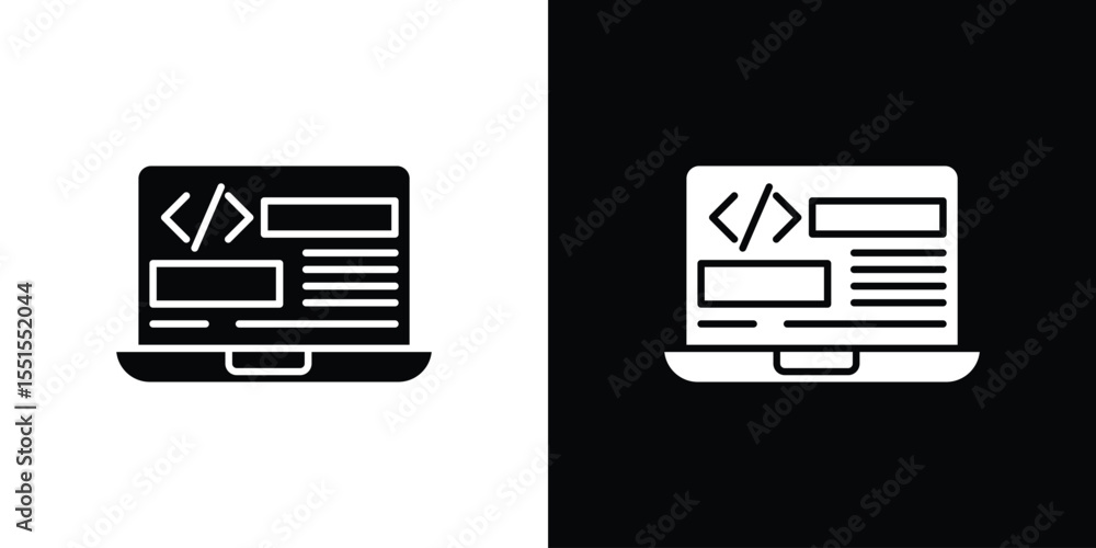 Poster front end icon. design for website and mobile apps.