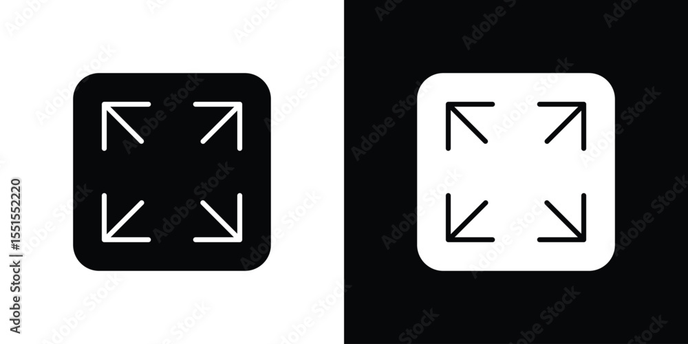 Poster fullscreen icon. design for website and mobile apps.