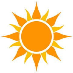 sun on white-background
