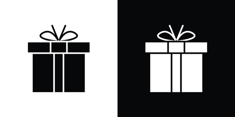 Gift box icon vector, Symbol, logo illustrations