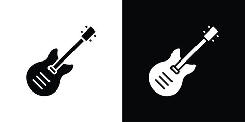Guitar icon. Design for website and mobile apps.