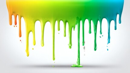 Rainbow Paint Dripping Down