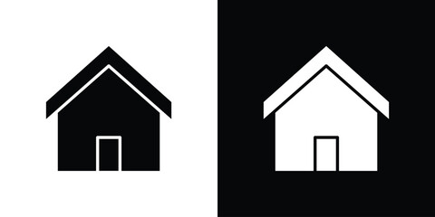 Home icon vector, Symbol, logo illustrations