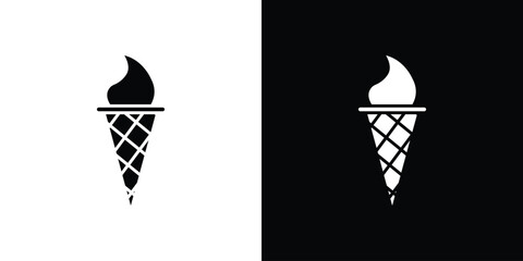 Ice cream icon. Design for website and mobile apps.