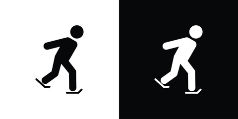 Ice skate icon vector, Symbol, logo illustrations