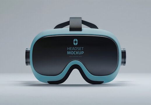 Realistic VR Headset PSD Mockup
