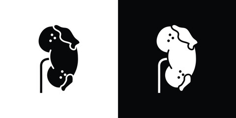 Kidney disease icon. Design for website and mobile apps.