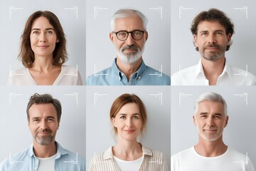 AI Facial Recognition Grid – Conceptual Image Highlighting Surveillance, Ethics, and Data Bias