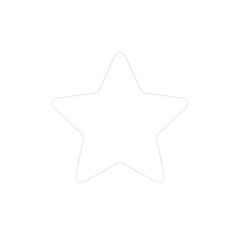 White Star vector icon