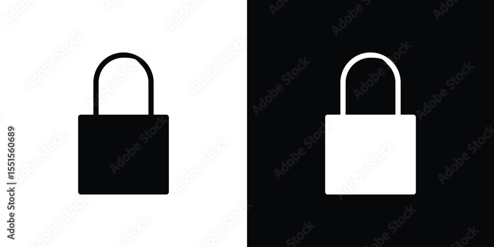 Poster lock icon. design for website and mobile apps.