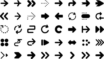 Arrows set vector and illustration, coloring book page