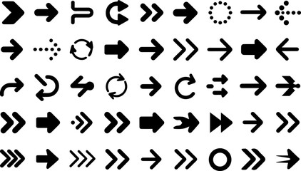 Arrows set vector and illustration, coloring book page