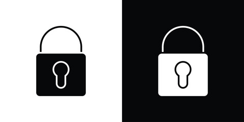 Lock icon. Design for website and mobile apps.