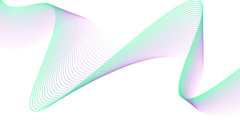 Abstract blue wave vector banner template