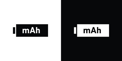 mAh icon. Design for website and mobile apps.