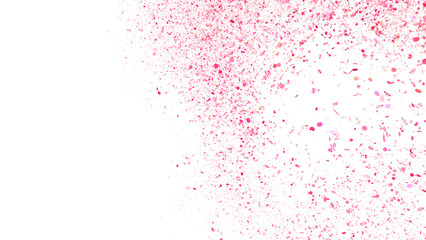 Pink confetti with percentage signs. Perfect for sales, promotions, and celebratory designs.