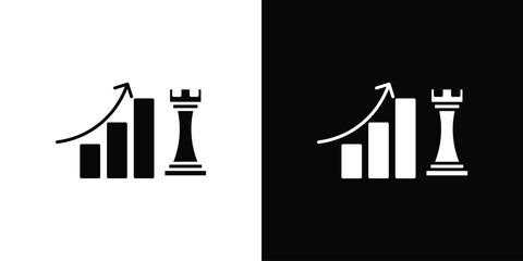 Marketing strategy icon. Design for website and mobile apps.