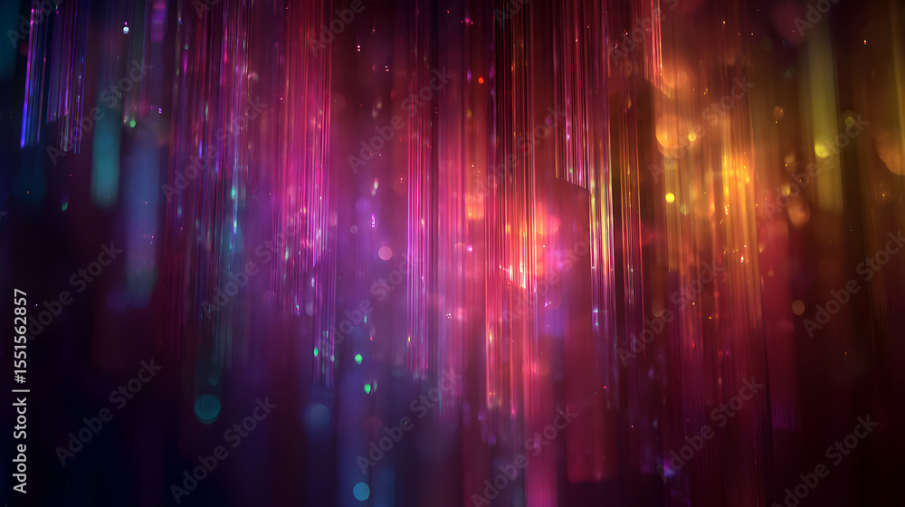 Poster energetic abstract background with shimmering lines of light creating a vibrant and dynamic effect