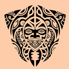 tribal Maori turtle design
