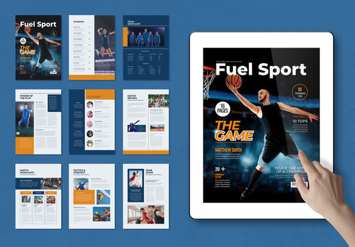 E Book Sport Magazine Template
