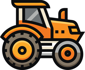 tractor farm bulldozer logo
