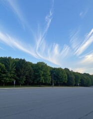 Fototapeta premium Nature photography scenic sky and trees tranquil landscape outdoor view serene atmosphere