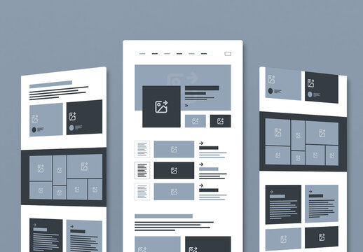 Wireframe Landing Page Design