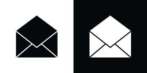 Open envelope icon vector, Symbol, logo illustrations