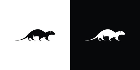 Otter icon vector, Symbol, logo illustrations