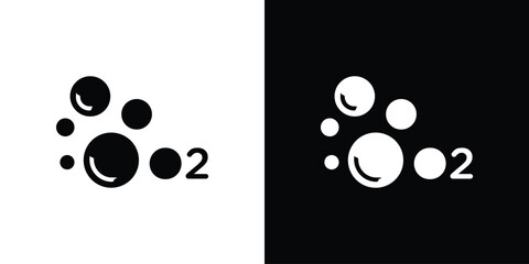Oxygen O2 icon vector, Symbol, logo illustrations