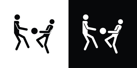 People playing Ball icon. Design for website and mobile apps.