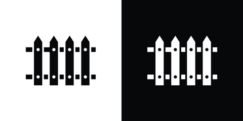 Plank fence icon vector, Symbol, logo illustrations