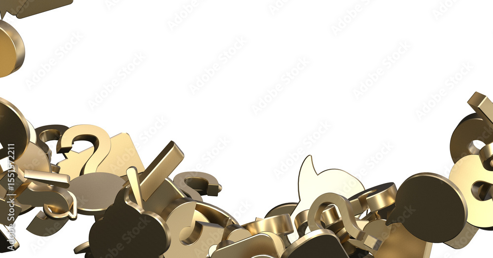 Aufkleber 3D rendering flying email icon and web flying