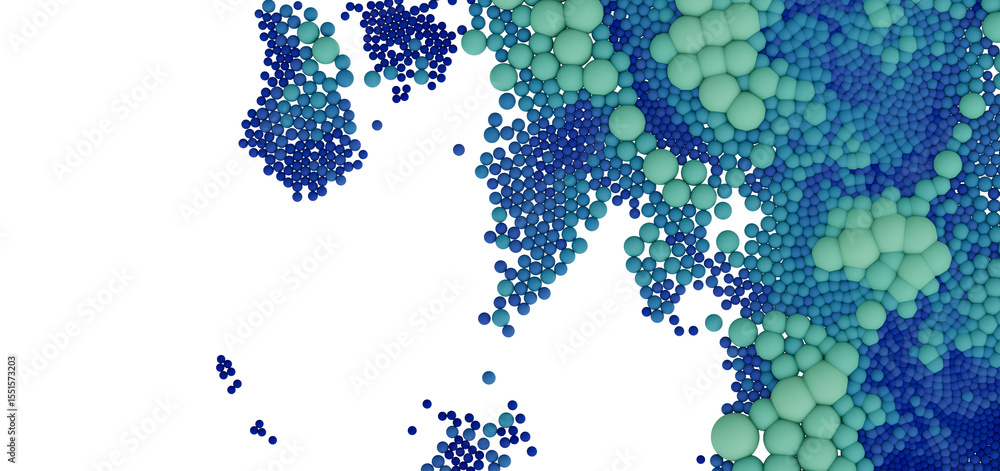 Poster download this high-resolution image of abstract blue and green spheres. perfect for presentations or