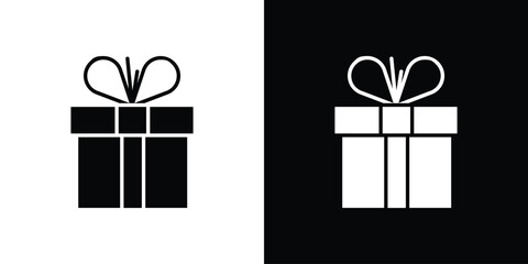 Present box icon vector, Symbol, logo illustrations