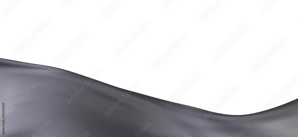 Poster high-quality image of an elegant gray fabric drape, perfect for backgrounds and designs.