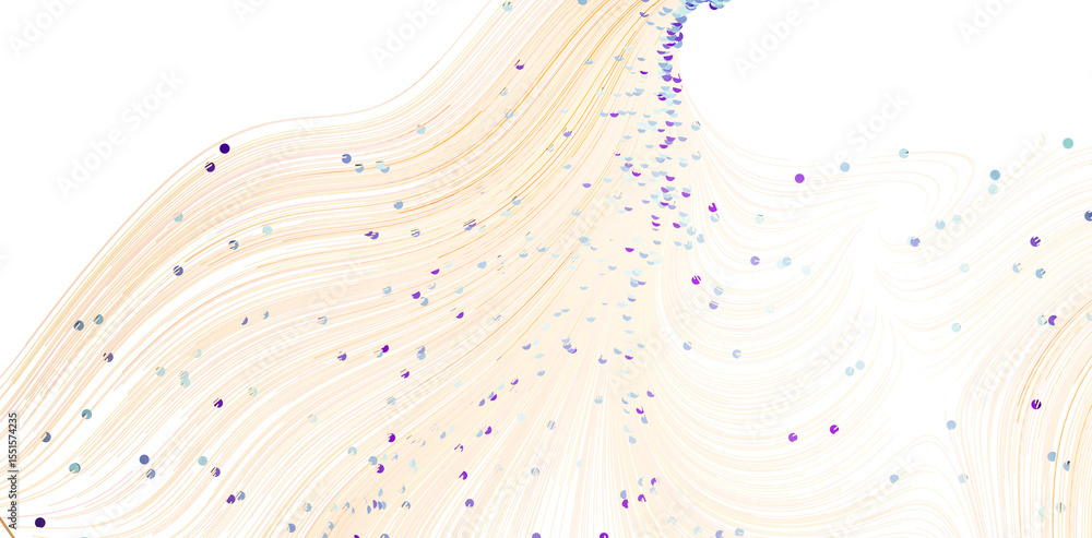 Poster beautiful abstract background image featuring beige waves and scattered dots. perfect for websites, 