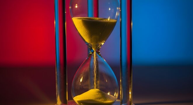 Hourglass with Yellow Sand