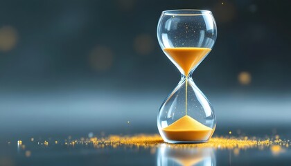 Hourglass Time Passing Concept