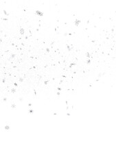 Sparkling Snowfall: Dynamic 3D Illustration of Falling Christmas Snowflakes
