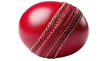 Red Cricket Ball Close-Up: A vibrant close-up of a classic red cricket ball showcases its textured leather exterior and meticulous stitching. It’s a symbol of a sport, captured with precision.