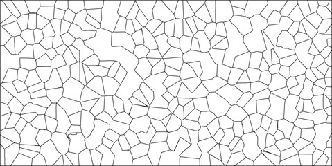 Abstract geometric pattern illustration with irregular cell-like structures on a white background for design and decorative purposes