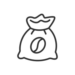 Vector illustration of a sack of coffee