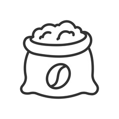 Vector illustration of a sack of coffee