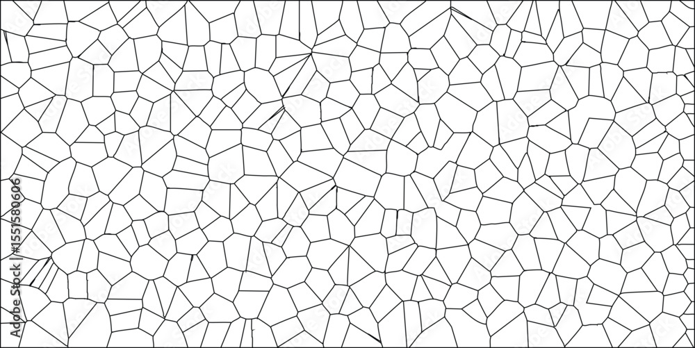 Wall mural geometric cell pattern in black and white a modern abstract texture for backgrounds and design proje