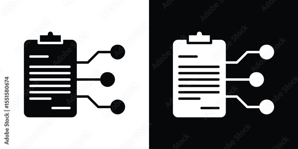 Poster smart contract icon. design for website and mobile apps.