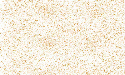 Elegant golden glitter texture background with scattered sparkle dots on white. Perfect for luxury design, festive decor, invitations, celebrations, and glamorous digital or print projects.