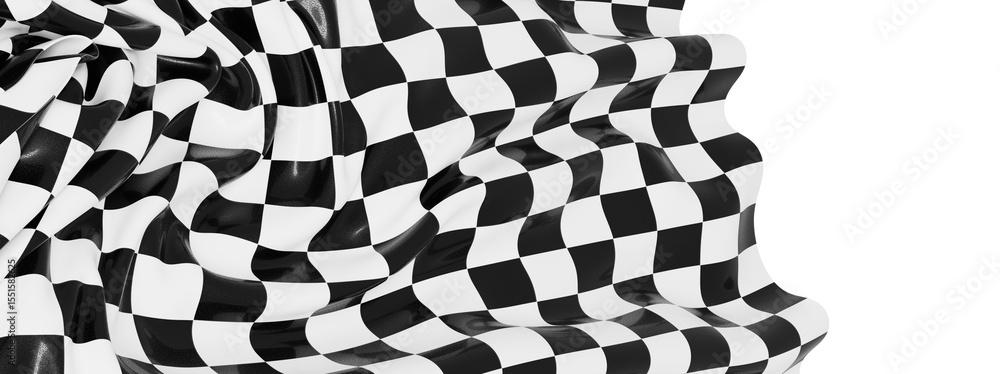 Poster high-resolution image of a checkered flag, perfect for backgrounds, racing themes, and design projec