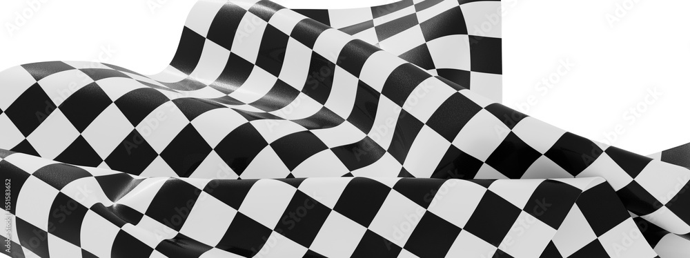 Poster high-resolution image of a checkered racing flag, perfect for backgrounds, websites, or design proje